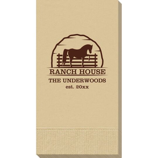 Horse Ranch House Guest Towels